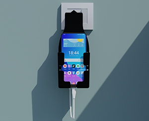 Travel Mobile Charger Black Color