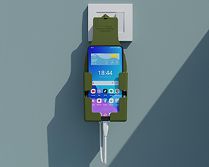 Travel Mobile Charger Green Color