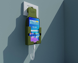 Travel Mobile Charger Green Color